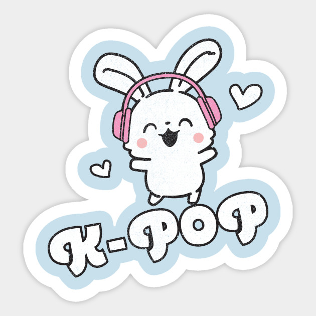  K Pop  Cute Kawaii  Bunny K Pop  Pegatina TeePublic MX